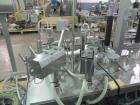 Used-Used Groninger filling line, consisting of model KFVG 4211A Groniger filler, plugger, capper, with (4) piston filling s...