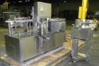 Used Bosch TL Systems Monoblock Vial Filler & Stoppering Machine. Consists of an 8 head rolling diaphram type filler, vial indexing system and stopper inserter. Has 8 filling heads with a filling rat...