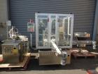 Used Comas Liquid Vial Filler and Capper Monoblock Liquid Filler, Powder Filler RP, Model FC7-50. 3000-4000 parts per hour. This unit has main monoblock with 4 head piston filling mechanism and screw...