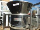 Used Comas Liquid Vial Filler and Capper Monoblock Liquid Filler, Powder Filler RP, Model FC7-50. 3000-4000 parts per hour. This unit has main monoblock with 4 head piston filling mechanism and screw...