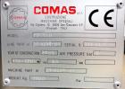 Used Comas Plastic Dispensing Syringe Monoblock Filling System, Model FD120, speeds up to 60 syringes/minute. Dual station index with 2 Ivek Peristaltic product fill pumps, Vibratory Bowl feeders for...