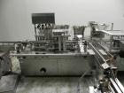 Used Groninger Syringe Filling Line, stainless steel on product contact parts. Line consists of model DFVK4000S inline (4) head filler, RTA3005 filler and HEA100 labeler.