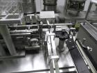 Used Groninger Syringe Filling Line, stainless steel on product contact parts. Line consists of model DFVK4000S inline (4) head filler, RTA3005 filler and HEA100 labeler.