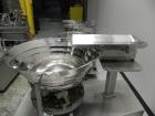 Used Groninger Syringe Filling Line, stainless steel on product contact parts. Line consists of model DFVK4000S inline (4) head filler, RTA3005 filler and HEA100 labeler.