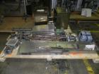 Used Groninger Syringe Filling Line, stainless steel on product contact parts. Line consists of model DFVK4000S inline (4) head filler, RTA3005 filler and HEA100 labeler.