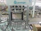 Used Groninger vial filling, Stoppering and crimp capping monoblock with checkw