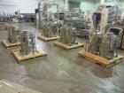 Used Groninger vial filling, Stoppering and crimp capping monoblock with checkw