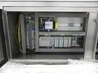 Used Intellitech IntelliFiller Model AFS I-3500C Liquid Filler Stopper and Screw / Crimp Capper. Monoblock Machine is capable of speeds up to 45 (1-up) and 90 (2-up) containers per minute. Machine ac...