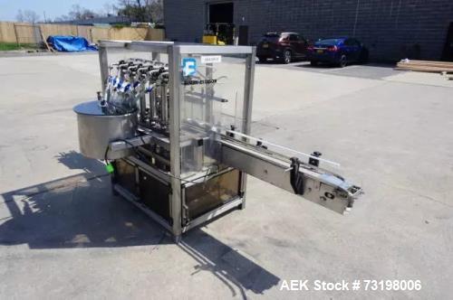 Used Biner Ellison Automatic Piston Filling Machine – Six Head, 120 CPM, Stainless Steel