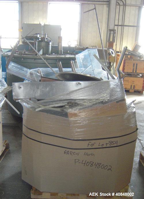 Used Filamatic (National Instruments) 12 Head In-Line Piston Filler. (12) 3/8’’ diameter nozzles with (9) centering bells, bottom up fill. (12) approximate 520cc pistons. Star wheel container indexin...