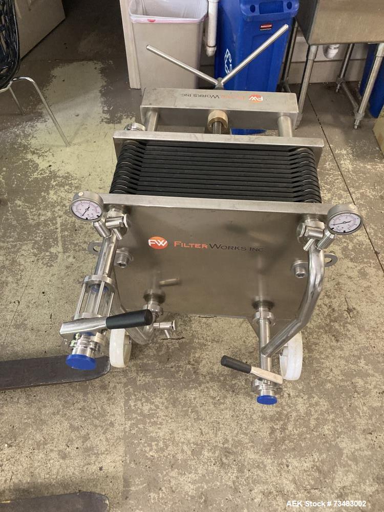 Used Coffee Works Inc. Cold Brew Coffee System – 165 Gallon Tank, Agitator, Filter Press & Filler