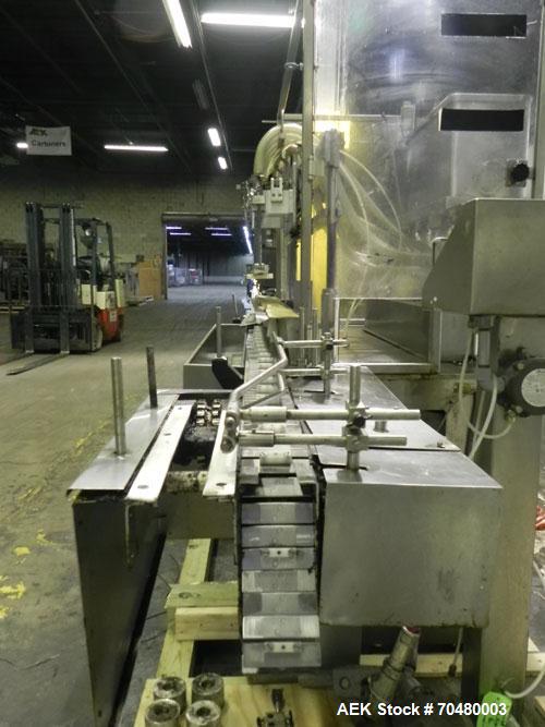 Used Cozzoli Inline Continuous Motion Walking Beam Style Piston Filler