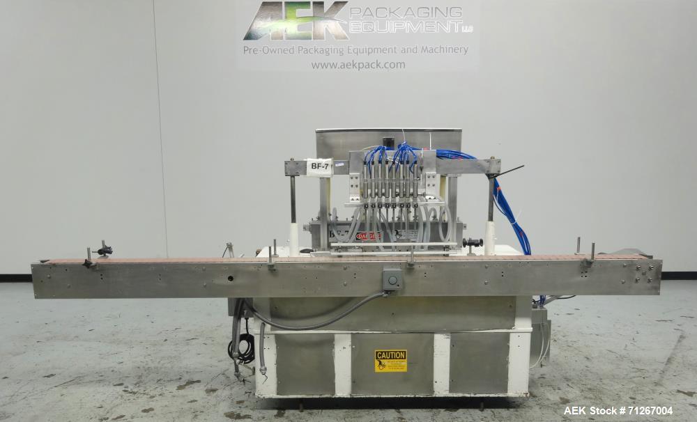 Used Cozzoli Model VR-840-8 Inline Piston Filler