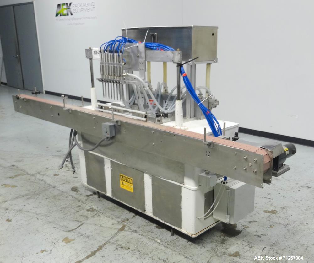 Used Cozzoli Model VR-840-8 Inline Piston Filler