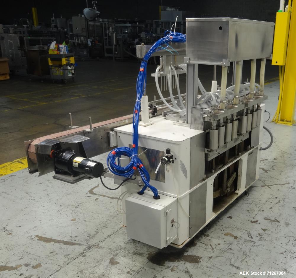 Used- Cozzoli Model VR-840-8 Inline Piston Filler