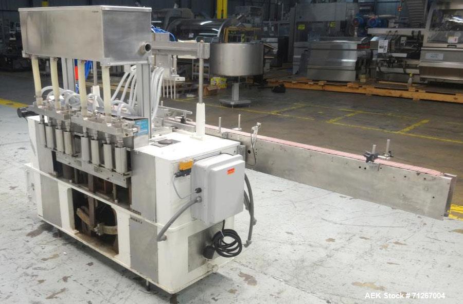 Used- Cozzoli Model VR-840-8 Inline Piston Filler