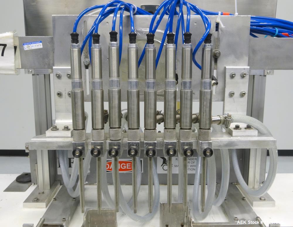 Used Cozzoli Model VR-840-8 Inline Piston Filler