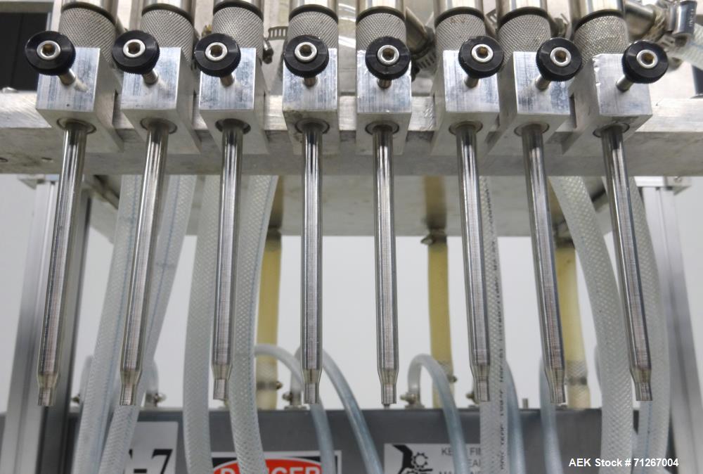 Used Cozzoli Model VR-840-8 Inline Piston Filler