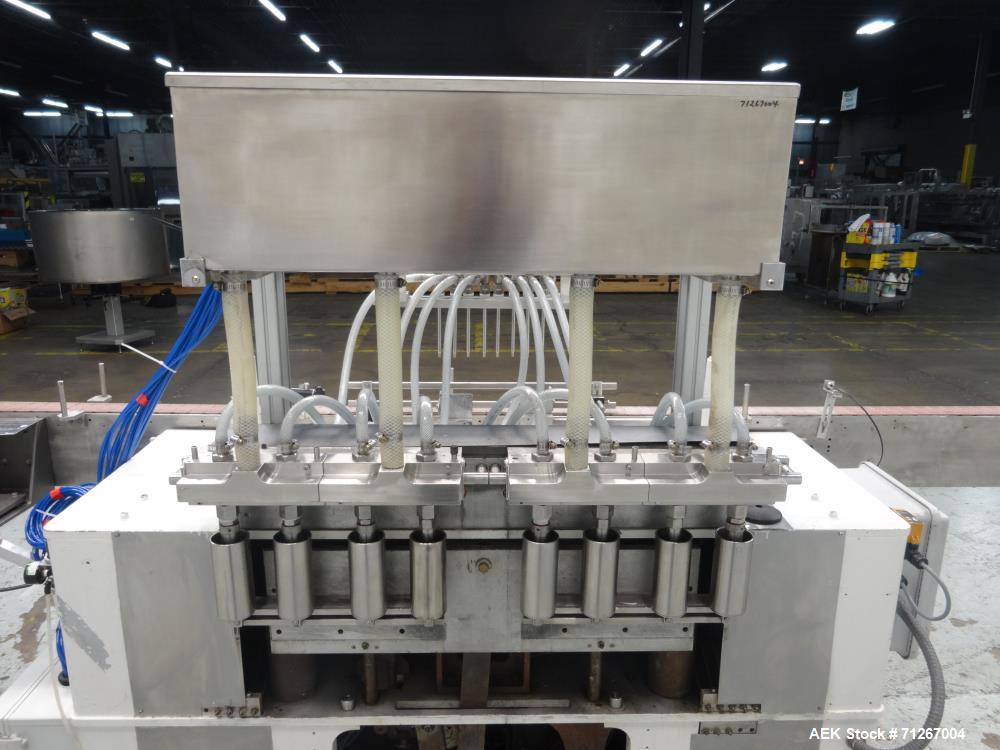 Used- Cozzoli Model VR-840-8 Inline Piston Filler