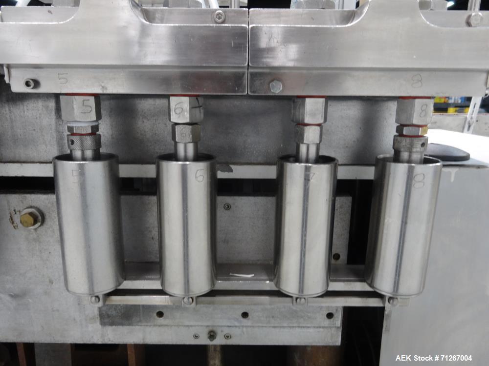 Used Cozzoli Model VR-840-8 Inline Piston Filler