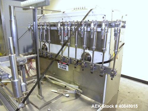 Used Filamatic (National Instruments) 12 Head In-Line Piston Filler, Model CVK-