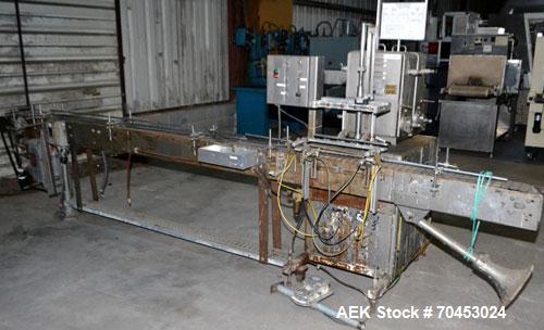 Used Filamatic DAB-16-4 Inline Piston Filler capable of speeds from 3 to 40 containers per minute. Fill size range: 3cc to 520cc (with changeparts). Will hold up to 4 x 520cc pistons (not included). ...