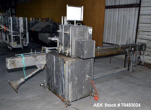 Used Filamatic DAB-16-4 Inline Piston Filler capable of speeds from 3 to 40 containers per minute. Fill size range: 3cc to 520cc (with changeparts). Will hold up to 4 x 520cc pistons (not included). ...