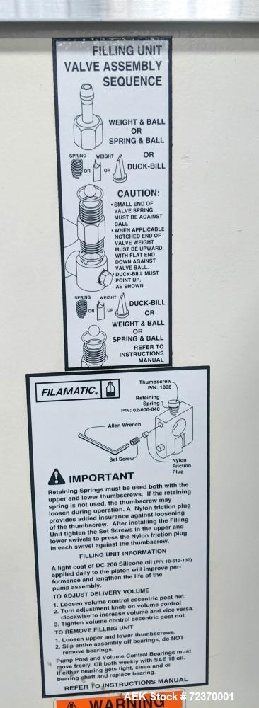 Filamatic DAB-32-2 Series Heavy Duty Filling Machine