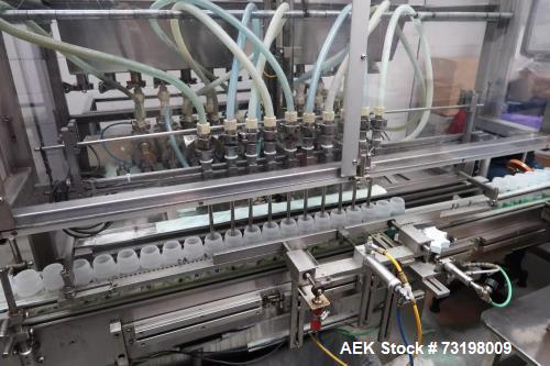 Used Filamatic Inline Piston Filler – Model H-480, 14-Head Stainless Steel, Variable Speed