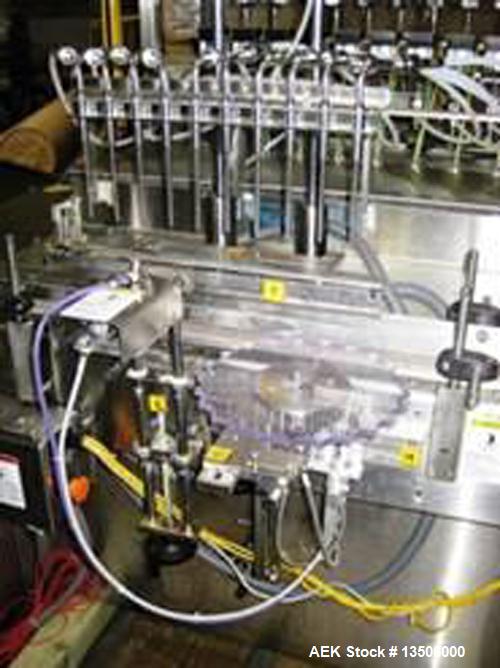Unused- Filamatic Inline 10 Head Piston Filler, model VLD-300-CIP with FWV-XL-80cc cylinders.Equipped with clean-in-place fi...