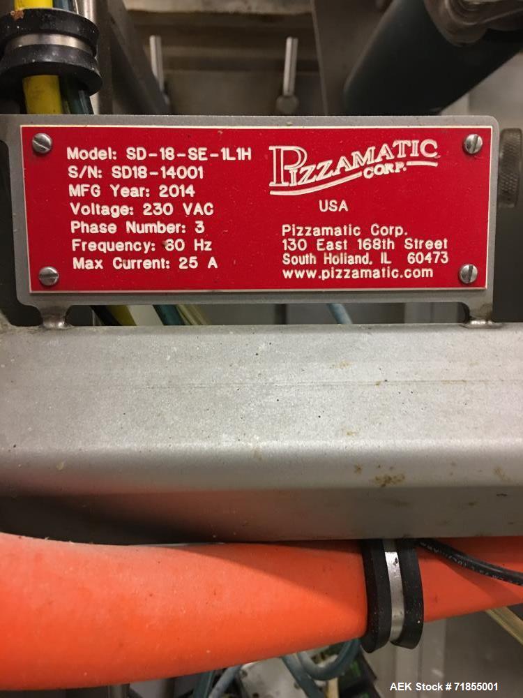 Used Pizzamatic ValuTop Applicator, Model SD-18-SE-1L1h.