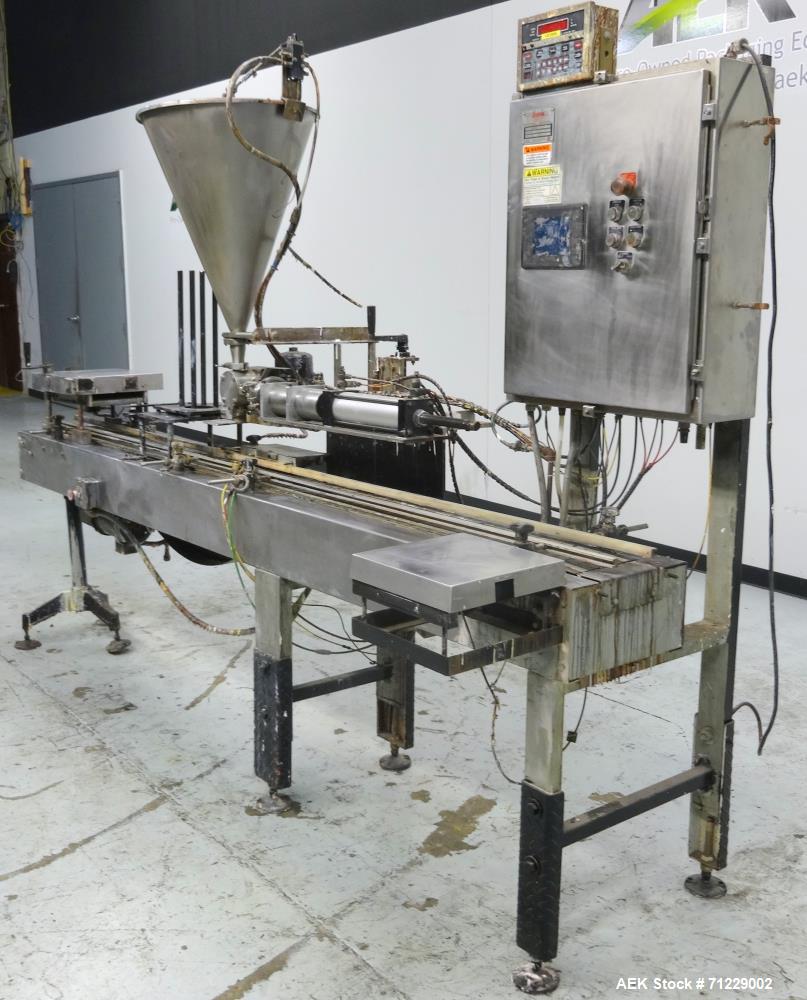 Used Ideal-Pak Model AQ1-CNM Quart Paint Can Piston Filler and Lidder for Tripl