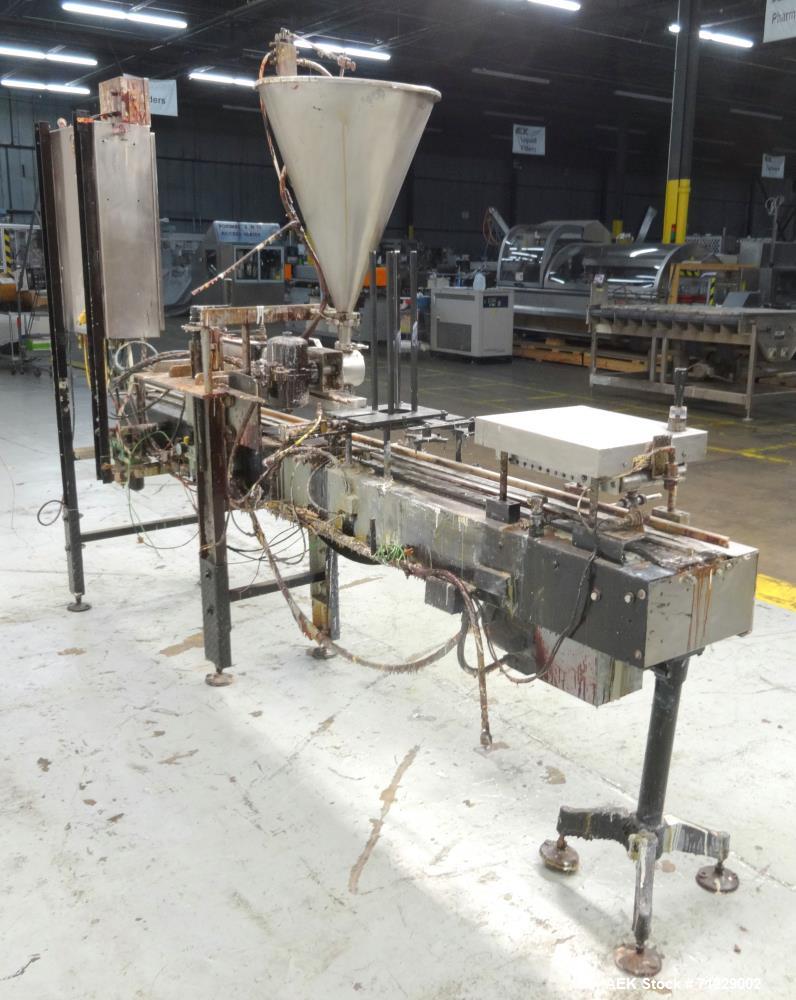 Used Ideal-Pak Model AQ1-CNM Quart Paint Can Piston Filler and Lidder for Tripl