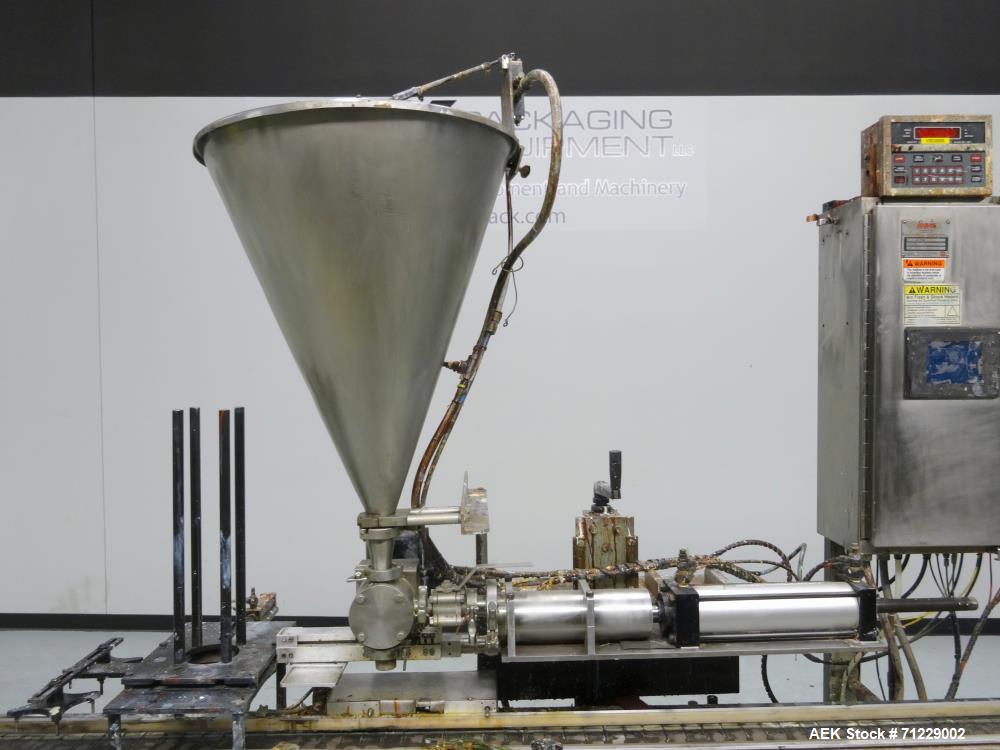 Used Ideal-Pak Model AQ1-CNM Quart Paint Can Piston Filler and Lidder for Tripl