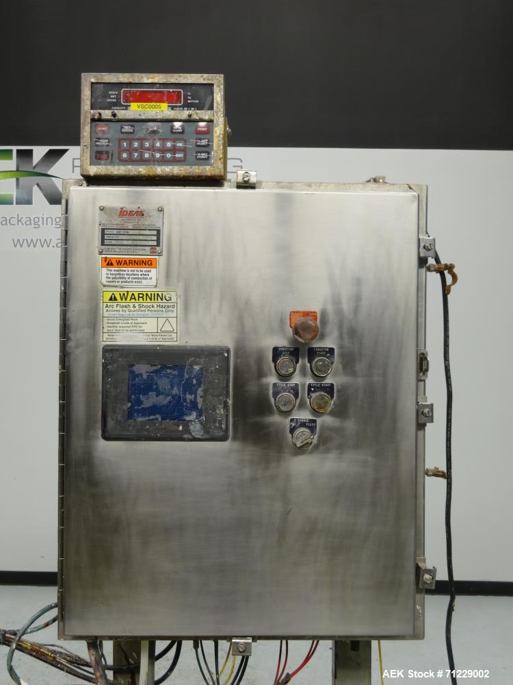 Used Ideal-Pak Model AQ1-CNM Quart Paint Can Piston Filler and Lidder for Tripl