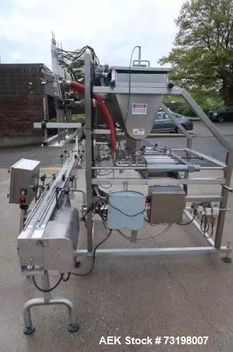 Used Inline Filling Systems Automatic Piston Filler – Model FP-6, Six Head, Stainless Steel