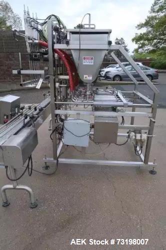 Used Inline Filling Systems Automatic Piston Filler – Model FP-6, Six Head, Stainless Steel
