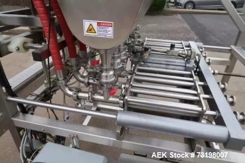 Used Inline Filling Systems Automatic Piston Filler – Model FP-6, Six Head, Stainless Steel