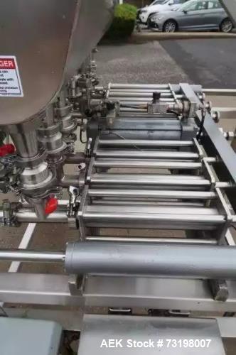Used Inline Filling Systems Automatic Piston Filler – Model FP-6, Six Head, Stainless Steel