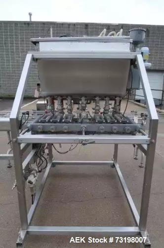 Used Inline Filling Systems Automatic Piston Filler – Model FP-6, Six Head, Stainless Steel