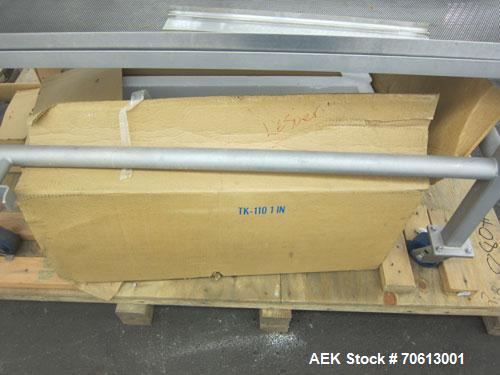 Used KOFAB Egg Depositer System, 304 Stainless Steel. (1) 25 Head filling station consisting of (4) 5 head manifolds on approximate 3” centers, 9" apart, with (4) air operated pistons. (1) Main filli...