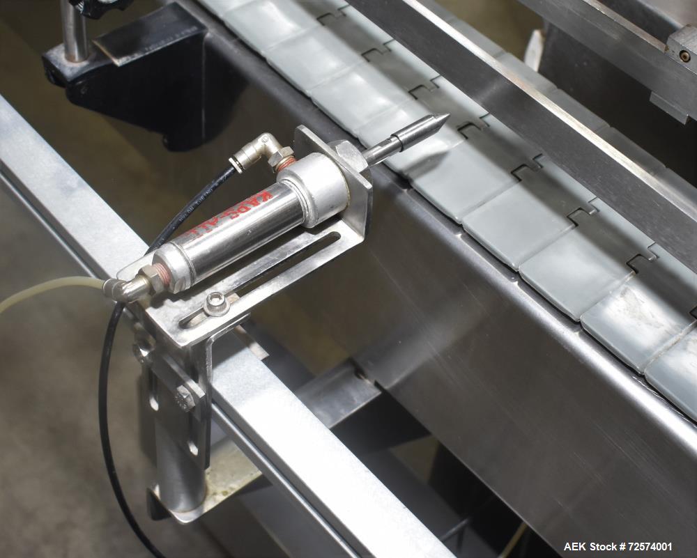 Used Kaps-All - Fills-All 6 Piston Volumetric Piston Filler, Model VOL-32-8.  (Expandable to 8 Pistons). Includes: (6) 36 oz. Volumetric Piston Pumps (Shuttle Valve Style) with Closed Tip Positive Sh...