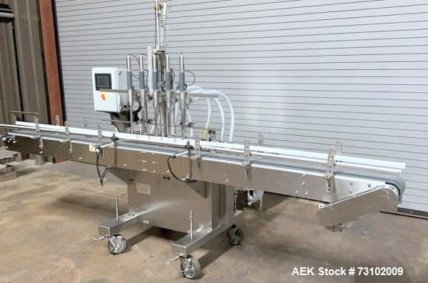 Used KapsAll VOL-32-8 Inline Piston Filler – 5-Head, 36oz Pistons