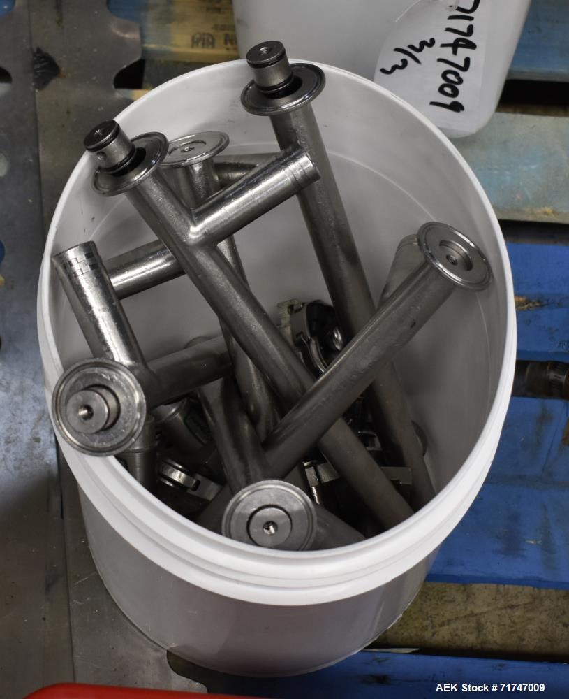 Used Pack West Model 6BPF-QT-RF-RL-CT (6)-Head Inline Piston Filler