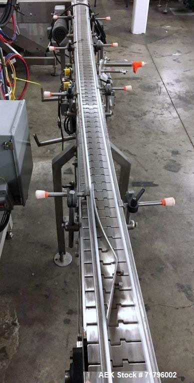 Used Simplex Model AS200 Twin Piston Filler and Accumulation Tables.