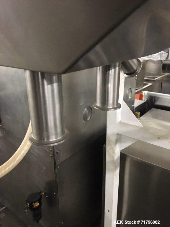 Used Simplex Model AS200 Twin Piston Filler and Accumulation Tables.