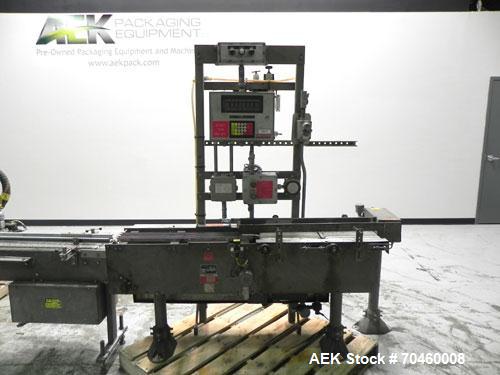 Used Thiele Model AF-3T-B1 Three Head PD Filler. Filler is designed to fill Quart to Gallon containers, (actual range 4 oz min to 185 oz maximum) at rates of 45 - 60 quart/min & 30-45 gallon/min. Eac...