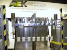 Used Filamatic (National Instruments) 8 Head In-Line Piston Filler, Model CVK-120. (8) 3/8’’ diameter nozzles with centering bells, mounted on a 31