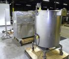 Used Filamatic (National Instruments) 10 Head In-Line Piston Filler, Model AL-800HS. No nozzles or centering bells, bottom up fill. (10) approximate 260cc pistons. Conveyor infeed and discharge. Incl...