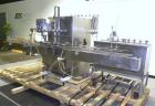 Used Filamatic Inline Piston Filler, Model CVK-300-1. Equipped with (8) 1000 cc pistons, all stainless steel. Automatic diving nozzle style, missing nozzles. Pneumatic container indexing. Self-contai...